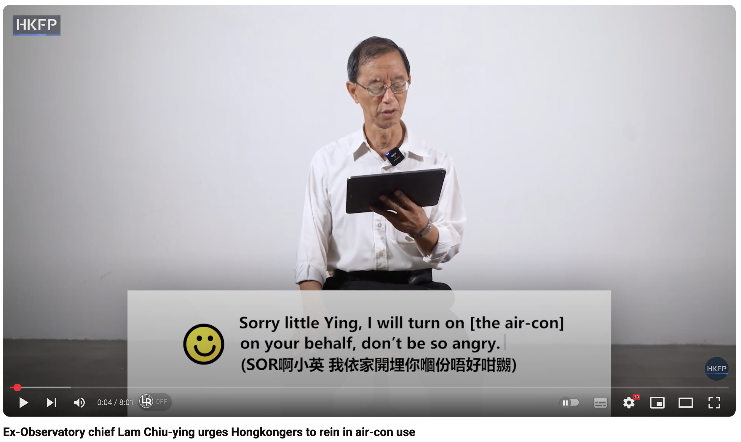 HKFP video: Ex-chief of Observatory